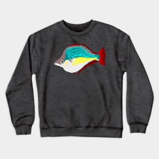 Red Rainbowfish Crewneck Sweatshirt